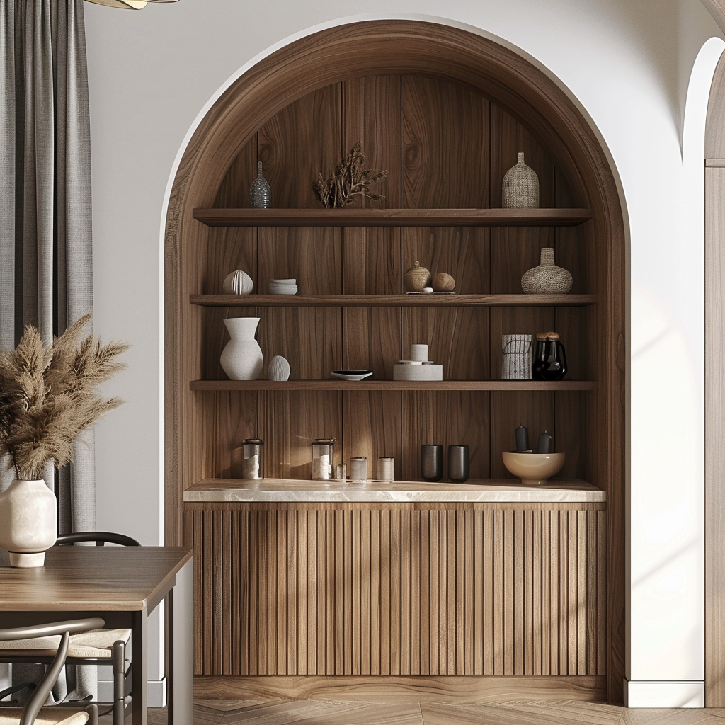 Maatwerk boogkast nieuwbouw interieur — interieurontwerp HAMI Studio