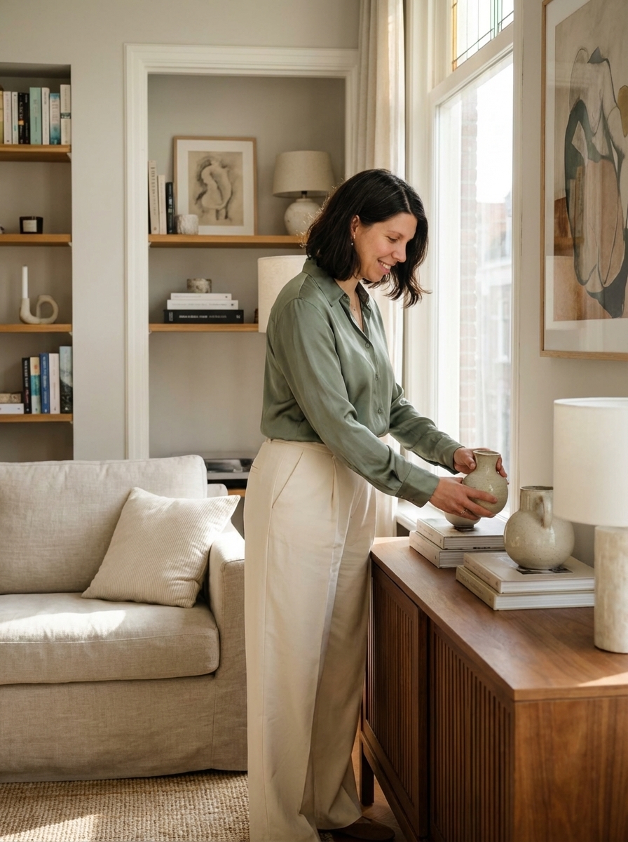 Maan Kulhanek aan het werk als interieurontwerper bij HAMI Studio Haarlem